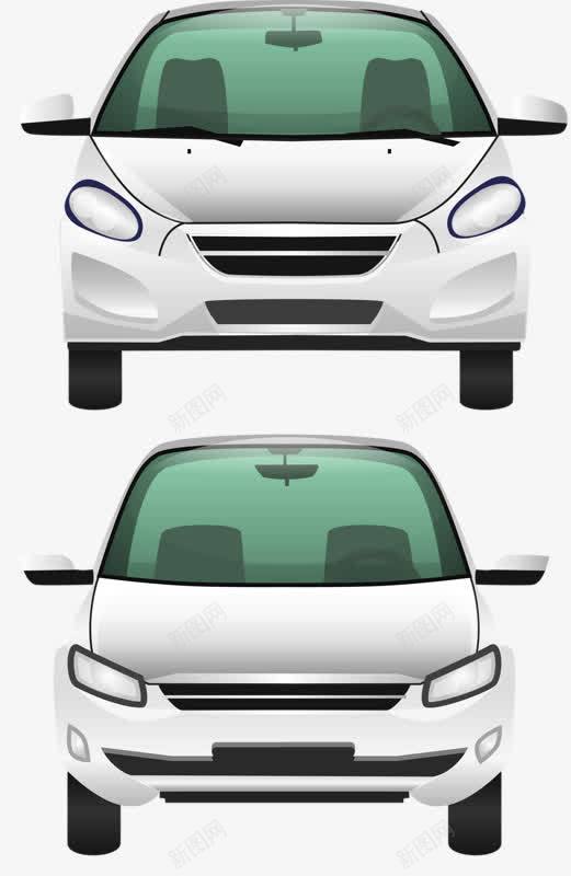 两辆小汽车png免抠素材_新图网 https://ixintu.com 卡通 开车 汽车 轿车
