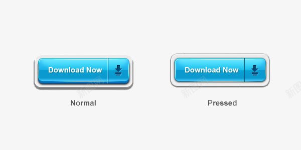 Download按钮png免抠素材_新图网 https://ixintu.com Download 下载 按钮 蓝色