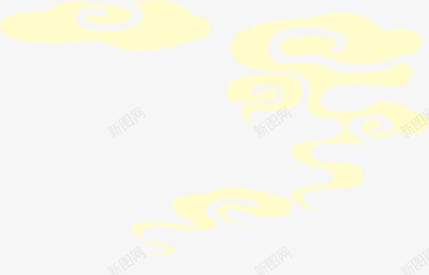 卡通中国风飘烟png免抠素材_新图网 https://ixintu.com 中国风 卡通手绘图案 平面装饰 装饰图案