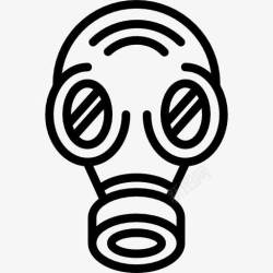 核辐射污染防毒面具图标高清图片
