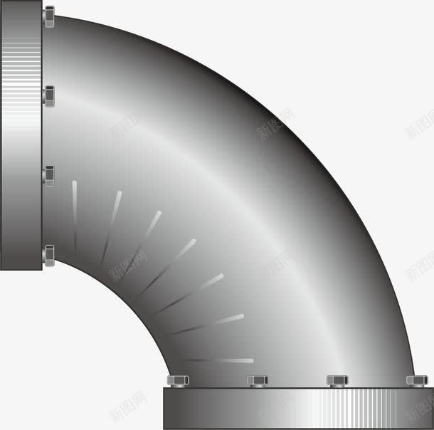 弯管元素png免抠素材_新图网 https://ixintu.com png 元素 卡通 地下管道 弯管 金属