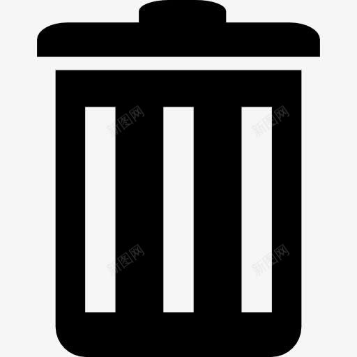 封闭式垃圾桶图标png_新图网 https://ixintu.com 垃圾 垃圾桶 记录