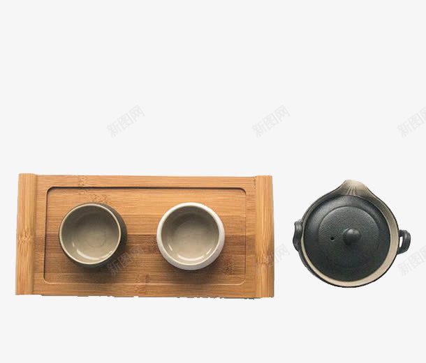 茶壶茶杯杯垫三件套png免抠素材_新图网 https://ixintu.com 三件套 产品实物 日用百货