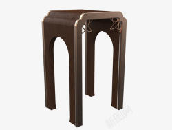 C4D中式凳子太师椅素材