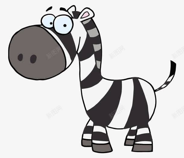 卡通手绘可爱斑马png免抠素材_新图网 https://ixintu.com 卡通的动物 可爱的斑马 手绘的斑马 矢量斑马