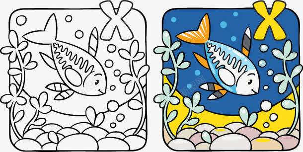 漫画鱼与字母Xpng免抠素材_新图网 https://ixintu.com 动物 动物漫画 卡通漫画 字母艺 漫画鱼与字母X 英语字母艺术字 鱼动物鱼