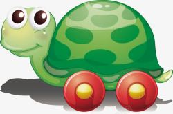 可爱小乌龟玩具车素材