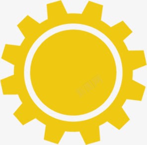 卡通黄色太阳设置png免抠素材_新图网 https://ixintu.com 卡通 太阳 设置 黄色