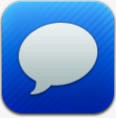 短信蓝色的CUPSThemeiphoneicons图标png_新图网 https://ixintu.com Blue SMS 短信 蓝色的