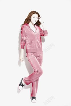 时尚运动套装粉色时尚运动套装女孩高清图片