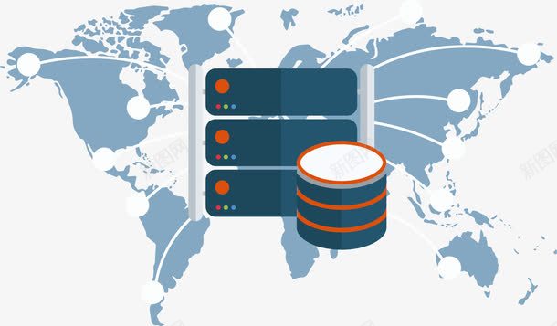 全球分布信息图表png免抠素材_新图网 https://ixintu.com 信息图表 全球化 地图 扁平化 步骤 蓝色