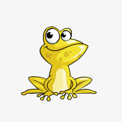 黄色的青蛙素材