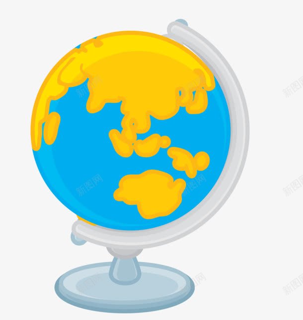 卡通地球仪png免抠素材_新图网 https://ixintu.com 卡通 地图 地球 地球仪