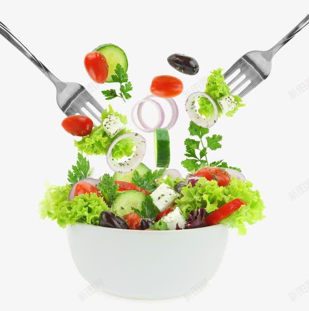 彩色的蔬菜沙拉png免抠素材_新图网 https://ixintu.com PNG素材 减肥餐 沙拉 蔬菜 食物