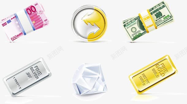 金融理财图标图标