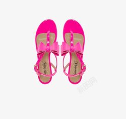 粉色凉鞋素材