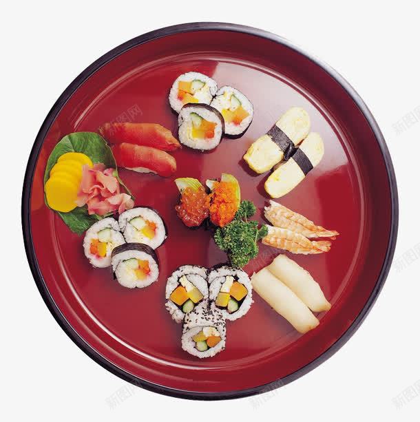 美味的寿司png免抠素材_新图网 https://ixintu.com png素材 产品实物 红色盘子 美食 食物 饭团