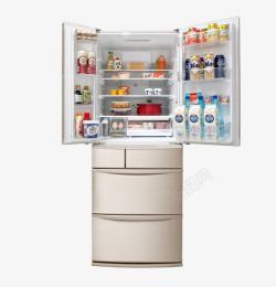 日式多门电冰箱原装进口冰箱高清图片