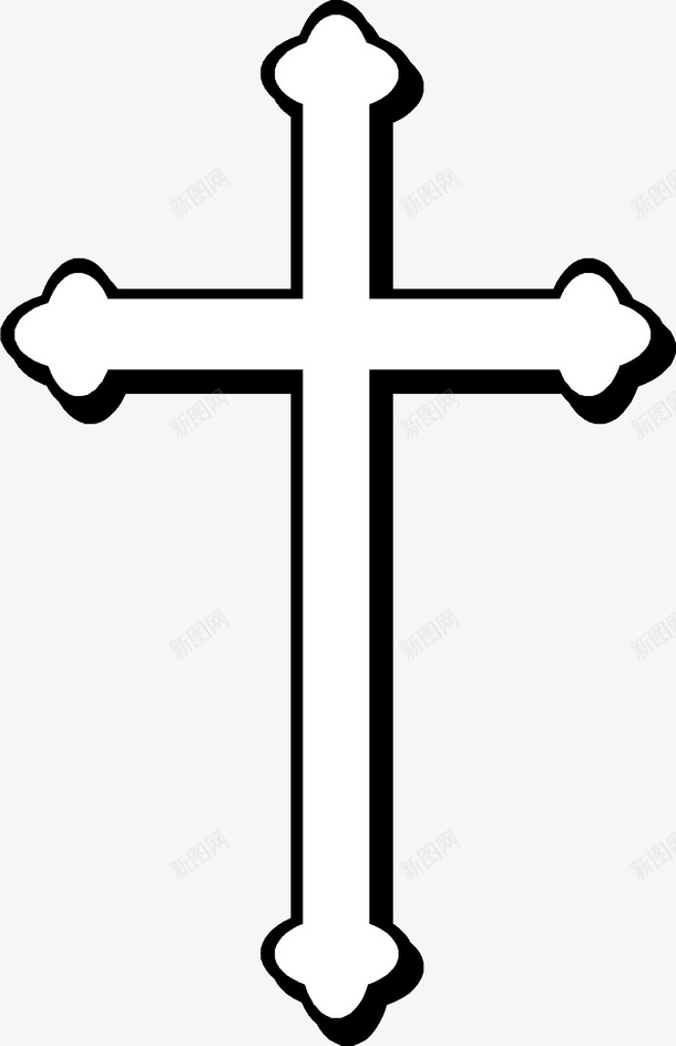 黑色的十字架图标png_新图网 https://ixintu.com png图形 png装饰 十字架 手绘 装饰 黑色