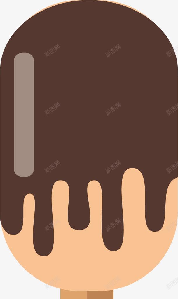 巧克力酱冰棒png免抠素材_新图网 https://ixintu.com 冰棒 夏日冷饮 巧克力酱 矢量素材 雪糕