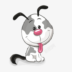 黑白色小狗黑白色的小狗高清图片