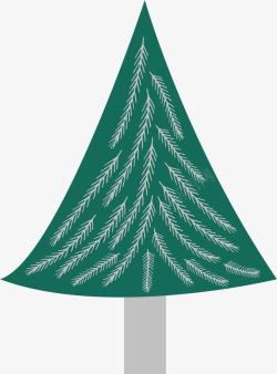 绿色松枝圣诞树素材