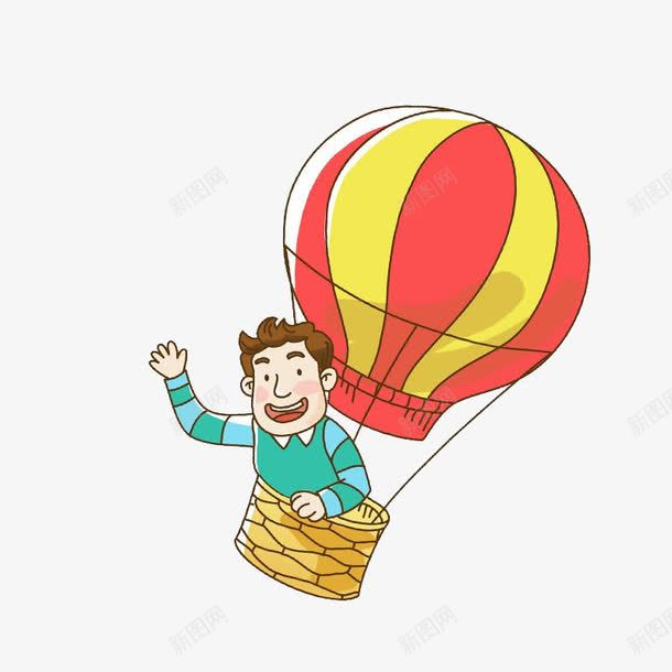 卡通热气球png免抠素材_新图网 https://ixintu.com hi 卡通 旅行 男孩