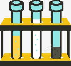 化学实验试管矢量图素材