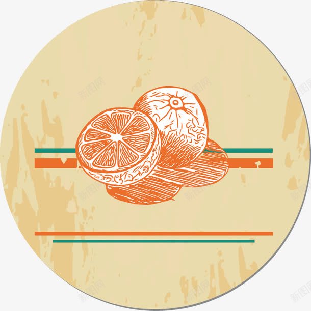 手绘米色水果菜板图案png免抠素材_新图网 https://ixintu.com 图案 手绘 水果 米色 菜板
