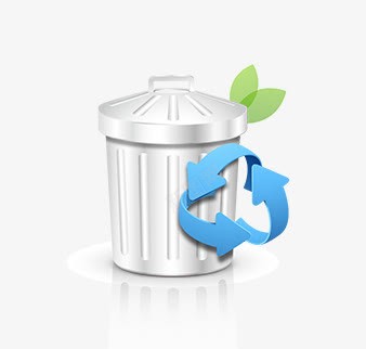 扁平化图形图标png_新图网 https://ixintu.com 回收 垃圾桶 循环 蓝色