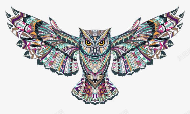 创意猫头鹰堆png免抠素材_新图网 https://ixintu.com 创意 卡通 堆 彩色 手绘 猫头鹰 翅膀