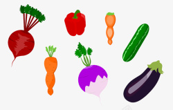 水果蔬菜大杂烩素材