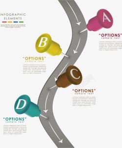 创意流程图矢量图素材