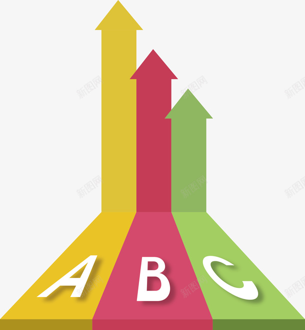 向上箭头信息图表矢量图ai免抠素材_新图网 https://ixintu.com 信息图表 向上箭头 彩色箭头 矢量png 箭头图表 英文序列 矢量图