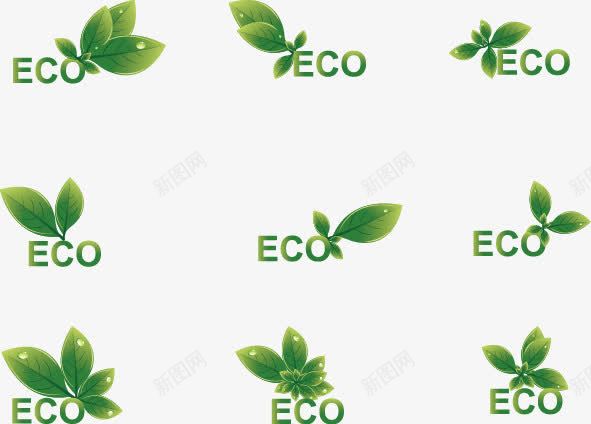 手绘ECOpng免抠素材_新图网 https://ixintu.com ECO 手绘 节能