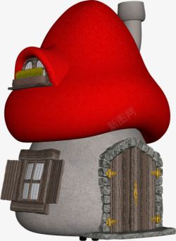 红色房子素材
