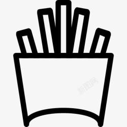 fries炸薯条的图标高清图片