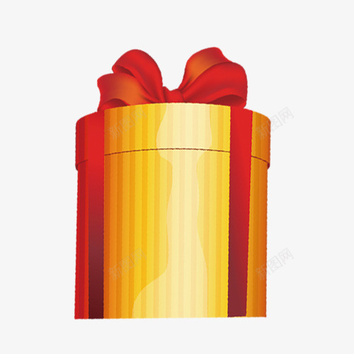 圆筒红色礼物盒png免抠素材_新图网 https://ixintu.com 圆筒 圆筒形状 礼物素材 红色素材