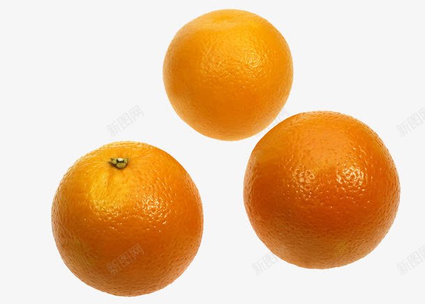 三个橙子png免抠素材_新图网 https://ixintu.com 产品实物 柑橘类 橙子 水果
