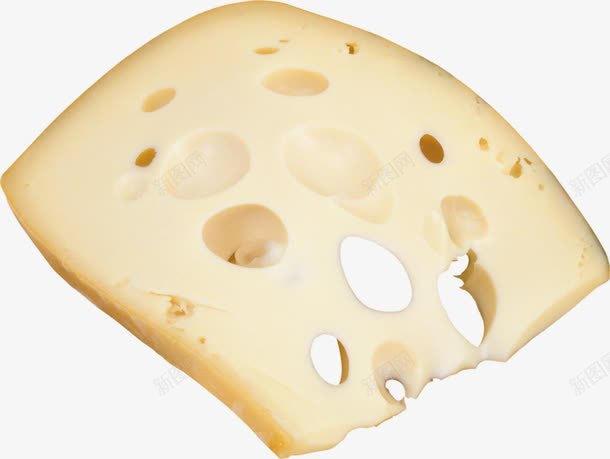 奶酪片png免抠素材_新图网 https://ixintu.com 奶制品 奶酪 洞洞 食材
