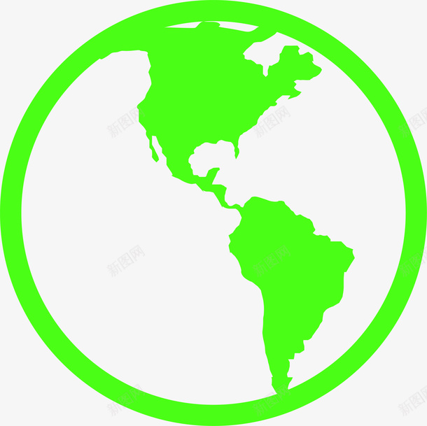 手绘绿色地球png免抠素材_新图网 https://ixintu.com 创意 小清新地球 手绘地球 水彩 简约地球 绿色地球