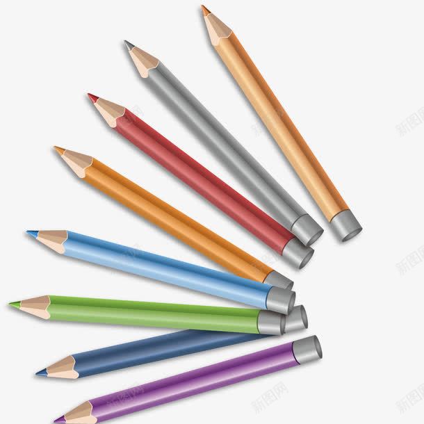 艺术绘画铅笔工具png免抠素材_新图网 https://ixintu.com 学习用品 彩笔 画笔 铅笔工具