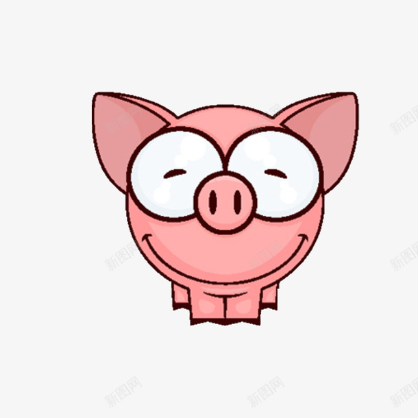 粉色大耳朵的土猪png免抠素材_新图网 https://ixintu.com 卡通 土猪 大耳朵 手绘 粉色 素材