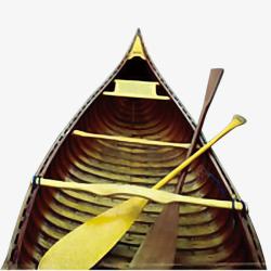 黄色的船桨小船高清图片