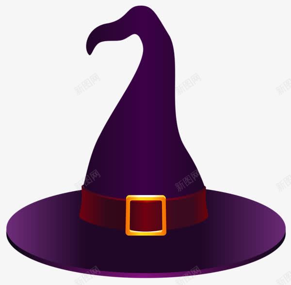 紫色女巫帽万圣节png免抠素材_新图网 https://ixintu.com 万圣节 女巫帽 巫师 紫色