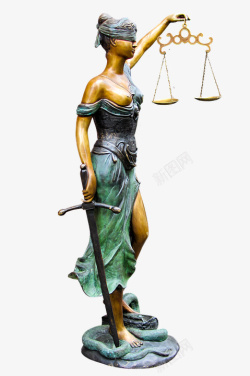 蒙着拿着天平的女人高清图片