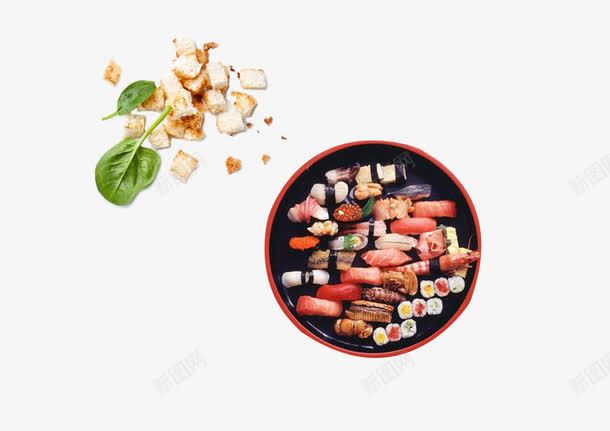 寿司拼盘png免抠素材_新图网 https://ixintu.com 寿司 拼盘 美食 饭团