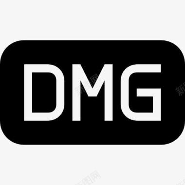 dmg文件黑色圆角矩形符号界面图标图标