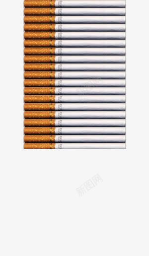 一排香烟png免抠素材_新图网 https://ixintu.com 伤害 白色 香烟 黄色