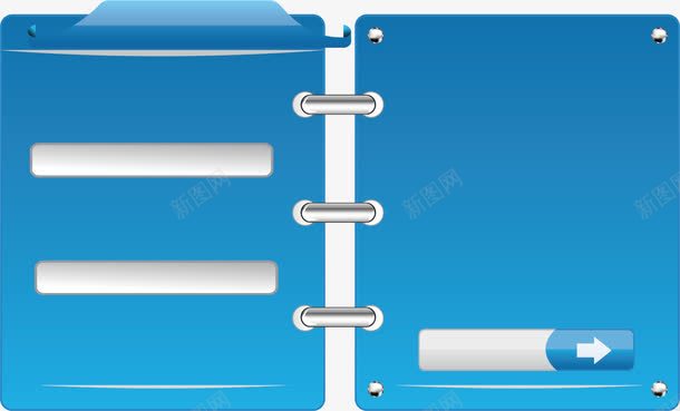 蓝色可爱表格框png免抠素材_新图网 https://ixintu.com 矢量表格框 表格 表格框